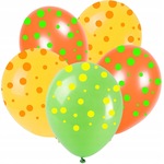 Balony neonowe kropki (5szt.)