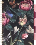 Kołozeszyt  STRIGO PADS Project Book KWIATY A4 100 kartek kratka 80g zielony