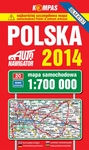 Polska. Mapa samochodowa 1:700 000 Wydanie XXV, 2014 (oprawa twarda)
