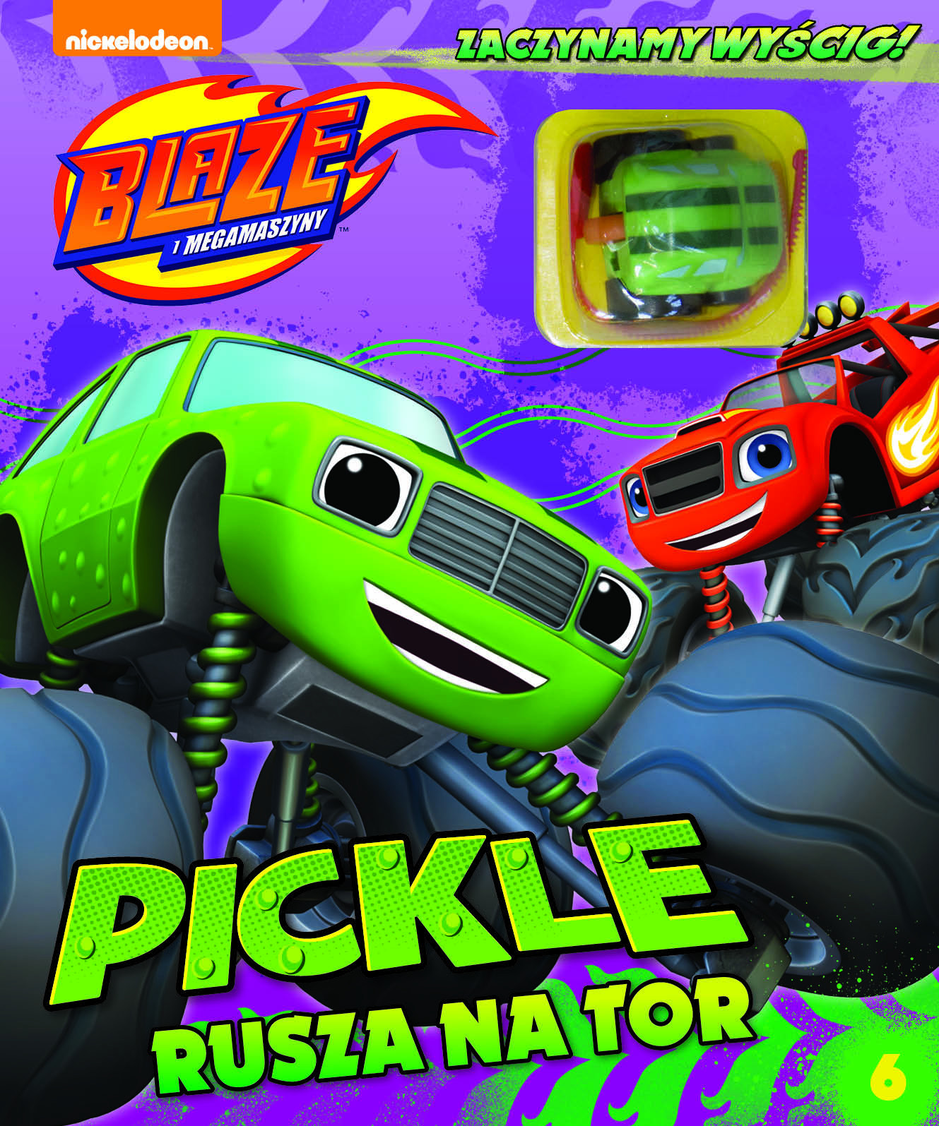 Blaze i megamaszyny. PICKLE rusza na tor + POJAZD zabawka - Thumbnail 1