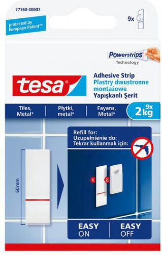Plastry montażowe do płytek Tesa 2kg białe - Thumbnail 1