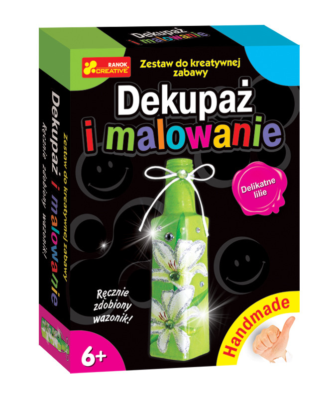 Dekupaż i malowanie. Delikatne lilie - Thumbnail 1