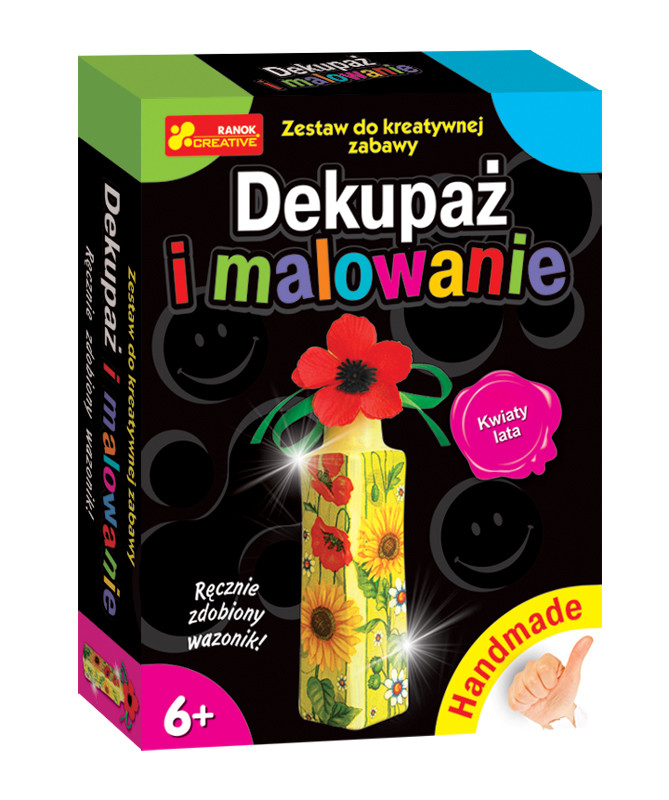 Dekupaż i malowanie. Kwiaty lata - Thumbnail 1