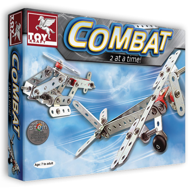 METALOWE KONSTRUKCJE SAMOLOT I HELIKOPTER. Toy Kraft * - Thumbnail 1