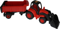 Traktor z naczepą i łyżką "Mistrz"