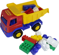 Zestaw nr. 186 "Miraż" samochód-wywrotka + klocki "Super-mix"  18el.