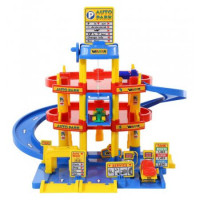Parking 3-poziomowy z samochodami