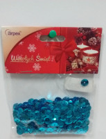 Cekiny dekoracyjne turkus