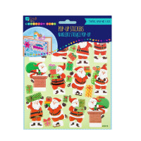 Naklejki stojące pop up - Mikołaje 21szt