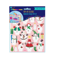 Naklejki stojące pop up - bałwanki 23szt