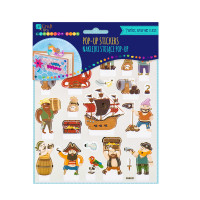 Naklejki stojące pop-up piraci 20szt