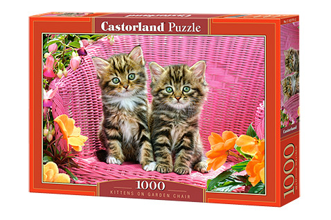 Puzzle 1000 elementów. Kittens on Garden Chair * - Thumbnail 1