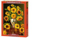 Puzzle 1000 Sunflowers in a Peacock Vase