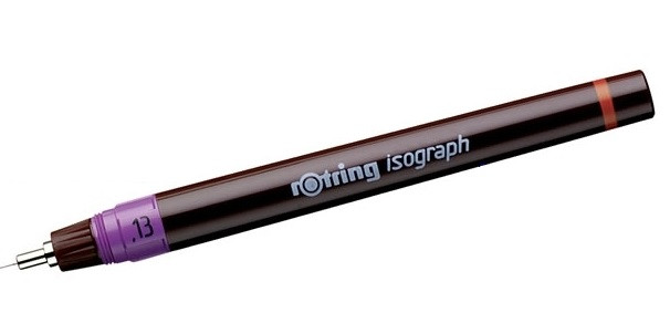 Rotring isograph 0,13mm 1903395 czarny - Thumbnail 1