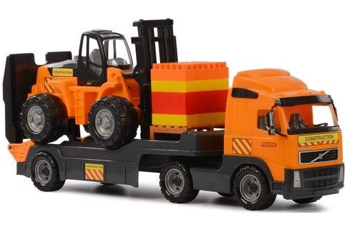 Samochód - holownik + wózek widłowy + klocki "Super-mix" 30 el. - Thumbnail 1