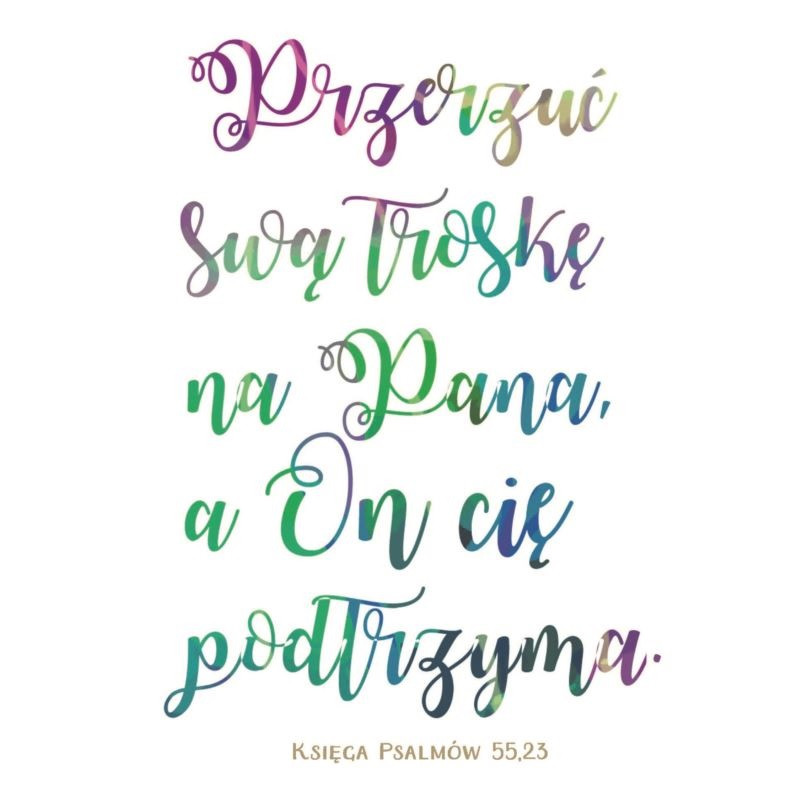 Kartka składana Przerzuć swą troskę - Thumbnail 1