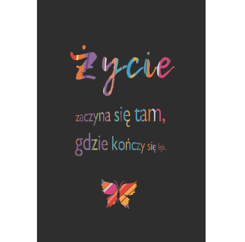 Kartka składana Życie zaczyna się tam gdzie ... - Thumbnail 1