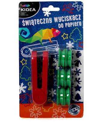 Wyciskacz do papieru 6szt Świąteczny - Thumbnail 1