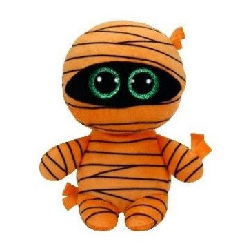 Maskotka Beanie Boos pomarańczowa mumia MASK 15 CM - Thumbnail 1