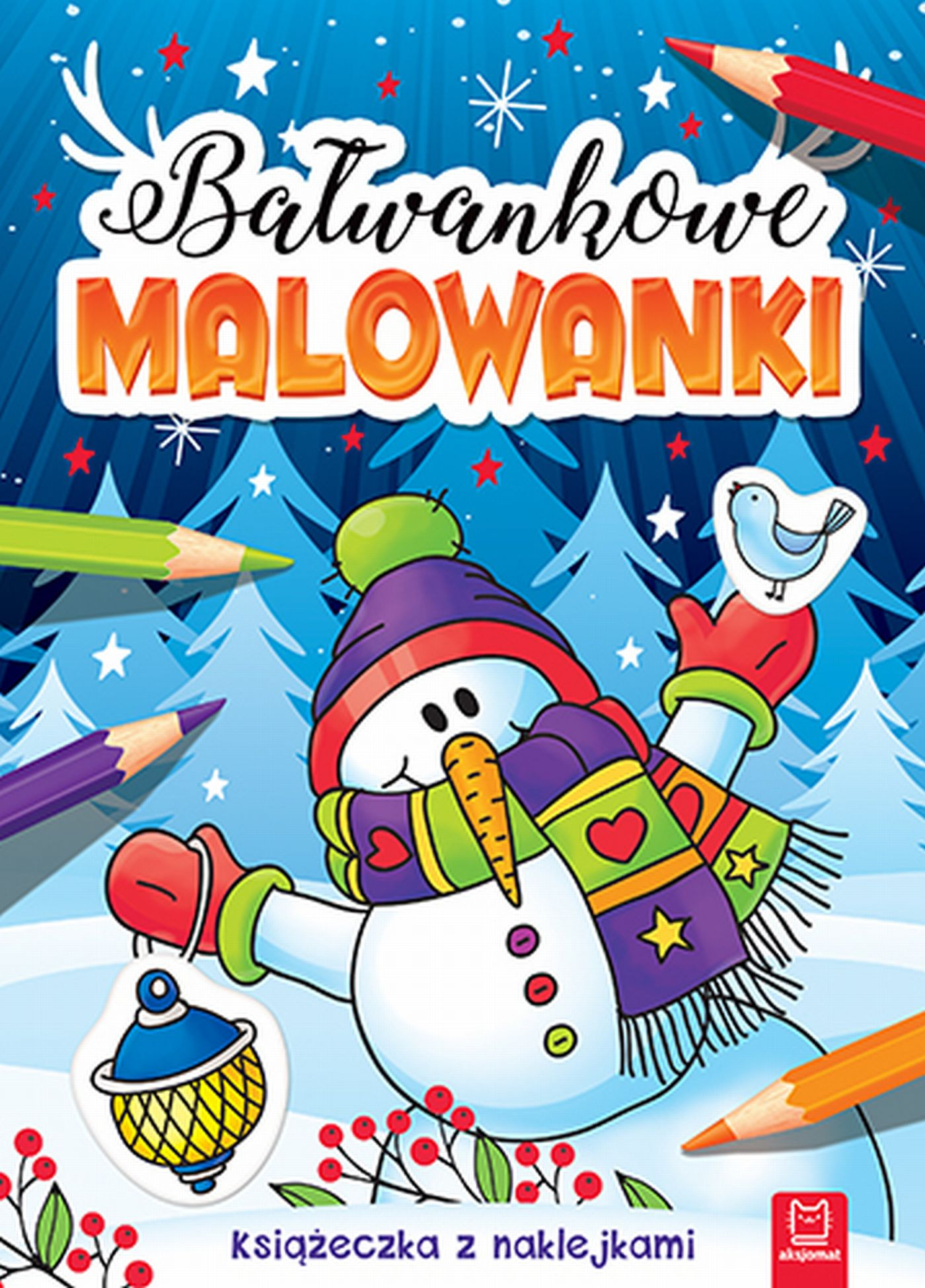 Bałwankowe malowanki. Książeczka z naklejkami - Thumbnail 1