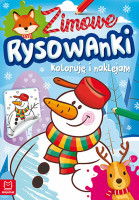 Zimowe rysowanki. Koloruję i naklejam