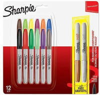 Markery pemanentne Sharpie 12+2kol. 1996114