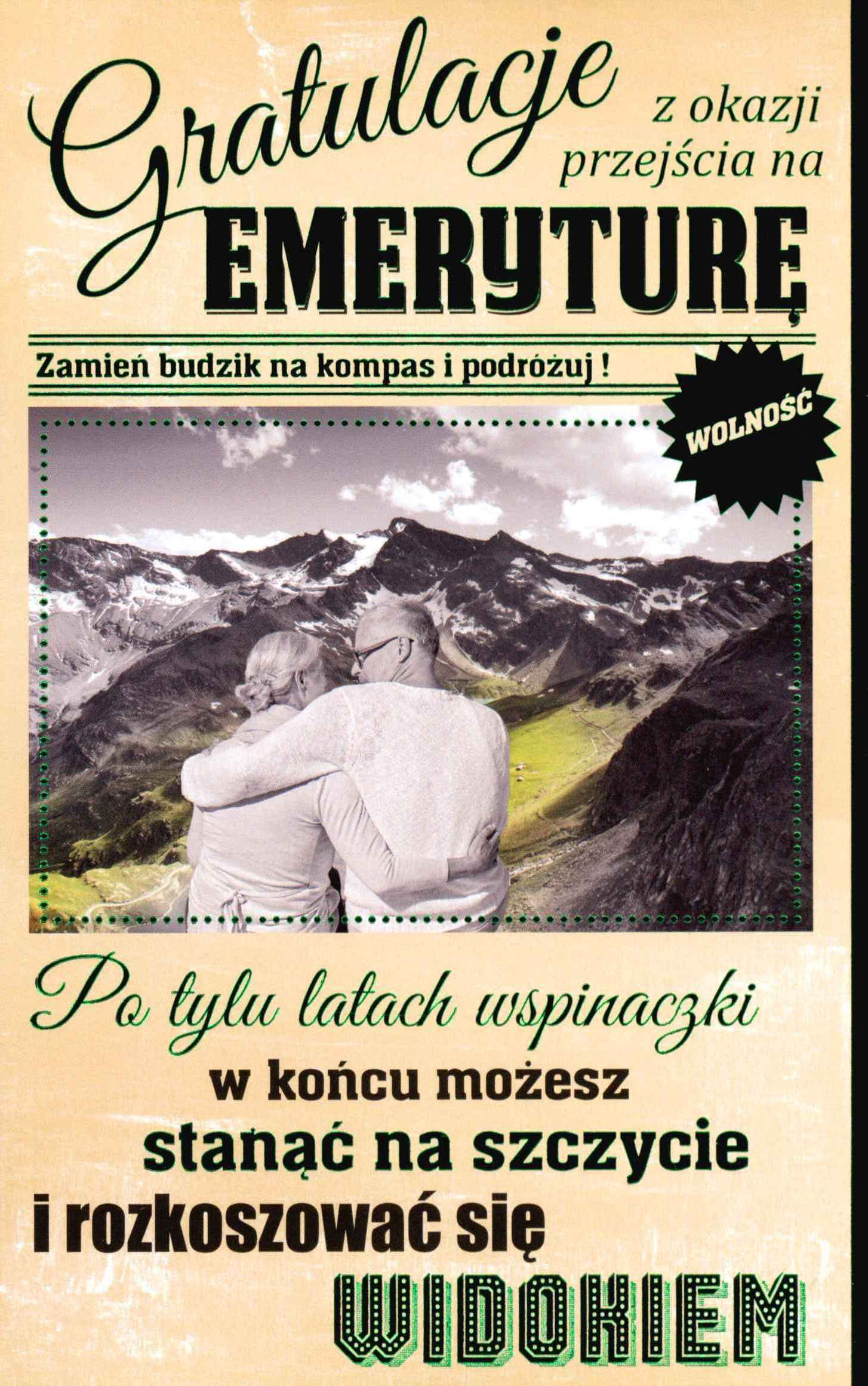 Karnet Gratulacje z okazji przejścia na Emeryturę AB - Thumbnail 1